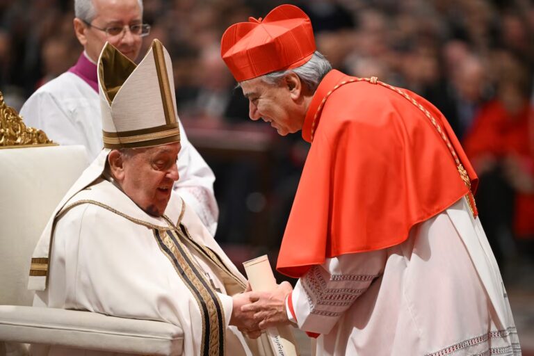 L’Arcivescovo di Napoli, il catanzarese Domenico Battaglia, che dal 7 dicembre indossa la berretta color porporaIl nostro don Mimmo è diventato cardinale