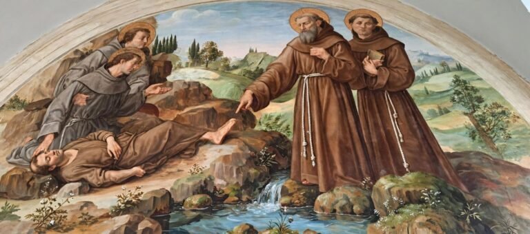 Il miracolo raffigurato in un affresco nel santuario di Paola richiama un messaggio centrale nella spiritualità dei Minimi, ma anche la presenza dei seguaci di Sant'Agostino nel centro calabreseQuando San Francesco risanò un frate agostiniano